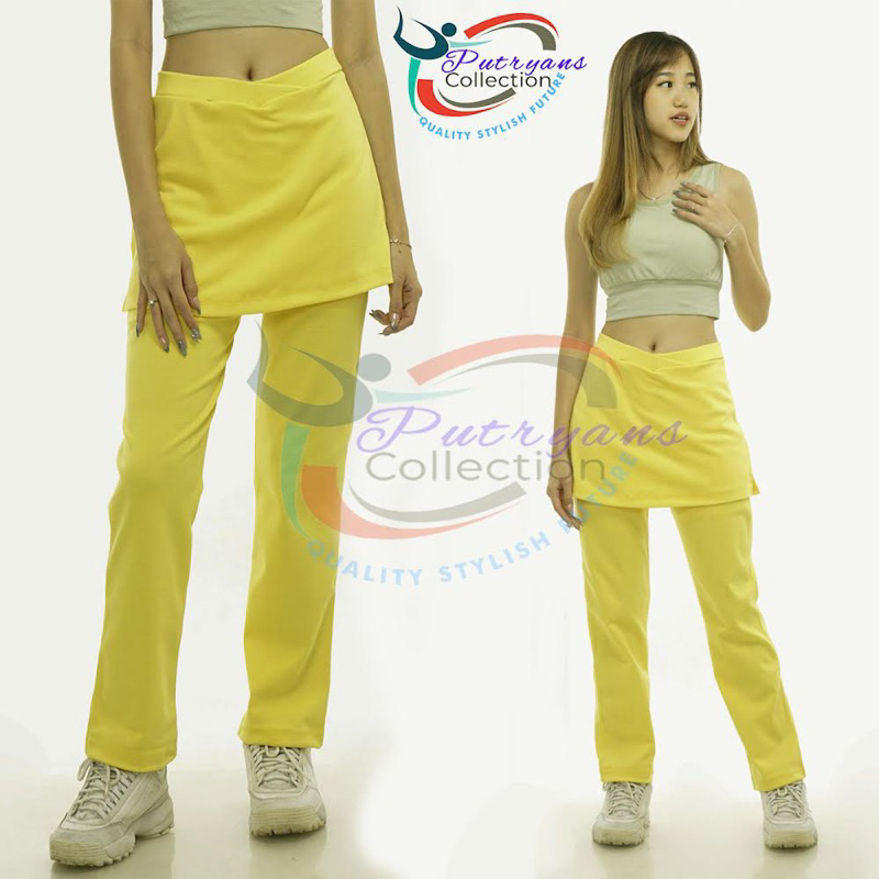 Celana senam rok panjang / celana senam rok / celana senam wanita rok | Bullin