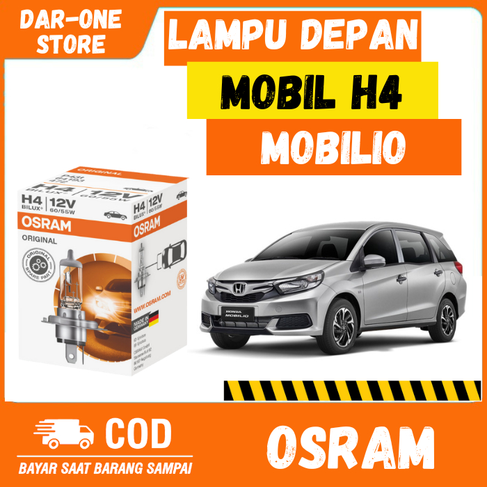 LAMPU DEPAN MOBIL H4 HONDA MOBILIO ORIGINAL OSRAM