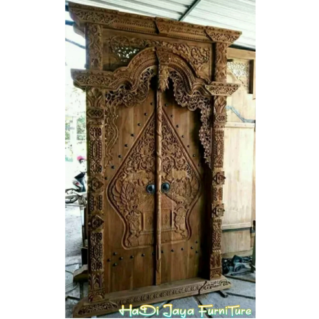 pintu gebyok gapura rumah, jepara