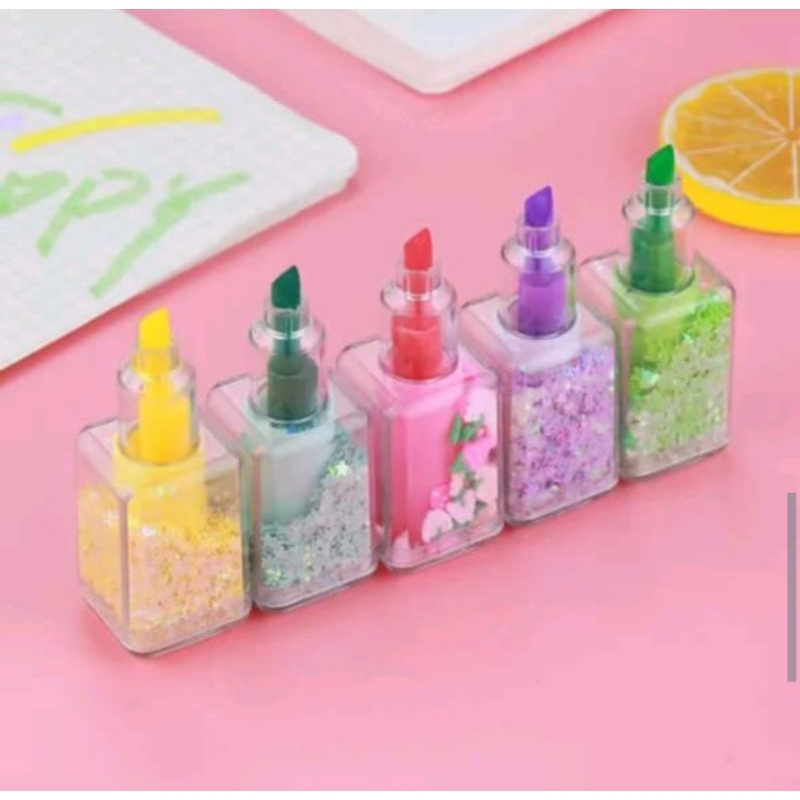 

MS Stabilo lucu bentuk cat kuku highlighter