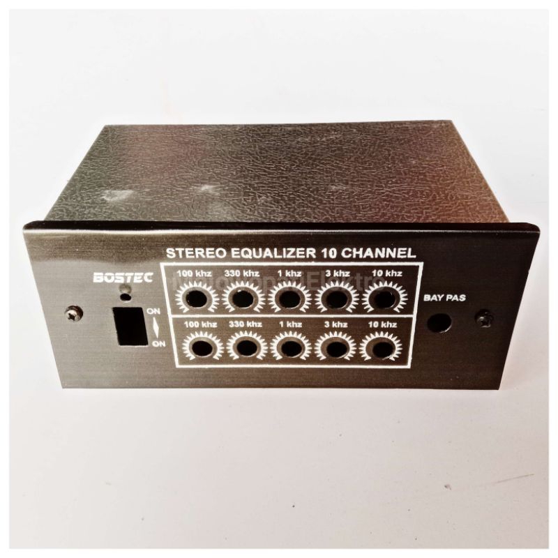 Box Equalizer 10 channel Potensio Putar 5x2 Bostec