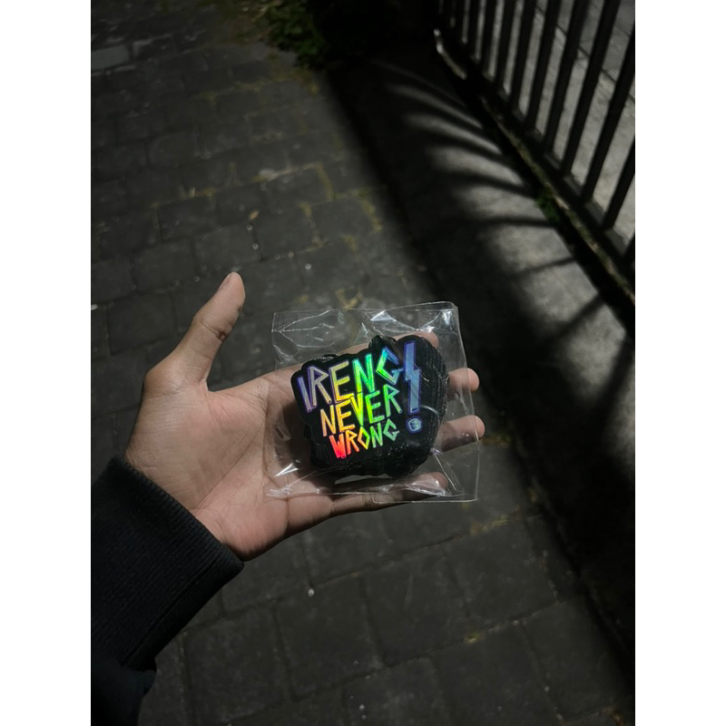Ireng Never Wrong Stiker