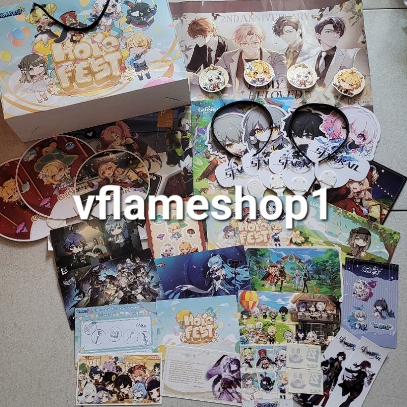 FREEBIES MERCHANDISE OFFICIAL HOYOFEST 2023 JAKARTA POP UP EVENT GENSHIN FESTIVAL KENANGAN TEYVAT