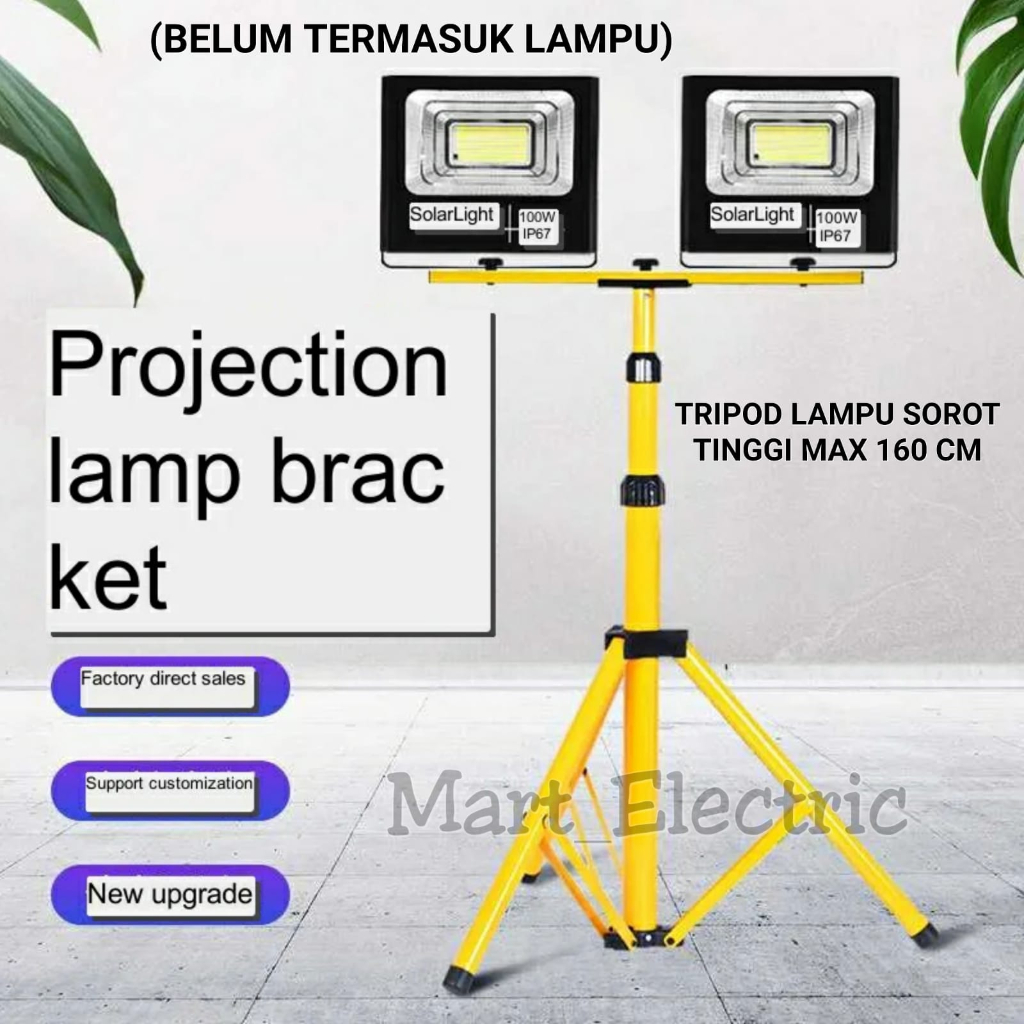 TRIPOD LAMPU SOROT / STANDING LAMPU SOROT / TRIPOD LAMPU PROYEK