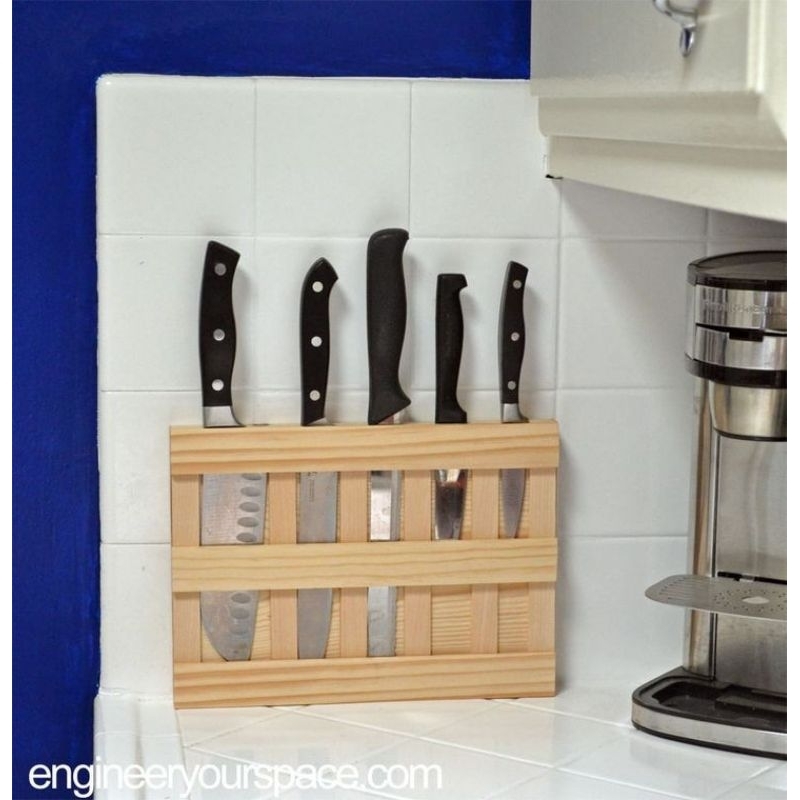 Rak pisau tempel dinding/Rak pisau organizer murah
