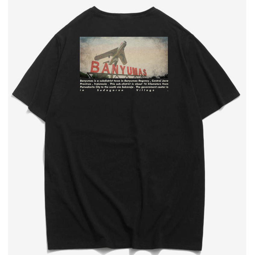 Kaos Banyumas Baju Ikon Kota Banyumas Jawa Tengah Bahan Cotton Combed