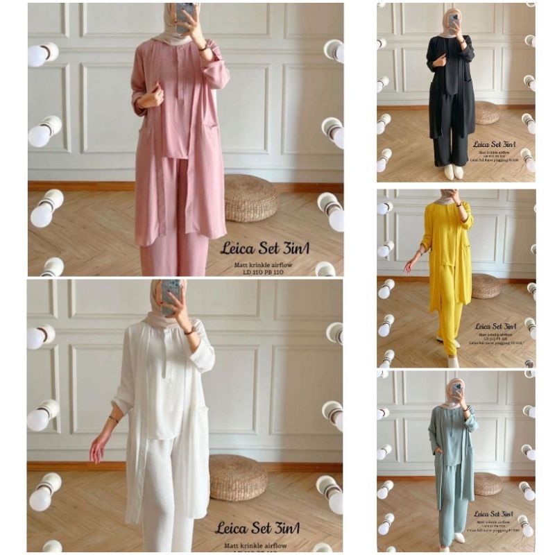 dira set 2in1 setelan celana panjang wanita hijab/setelan busana muslim/setcel jumbo