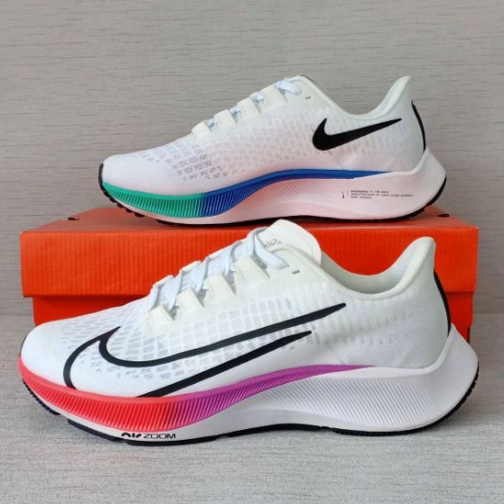 NIKE ZOOM PEGASUS 37 " WHITE GREY TOSCA "