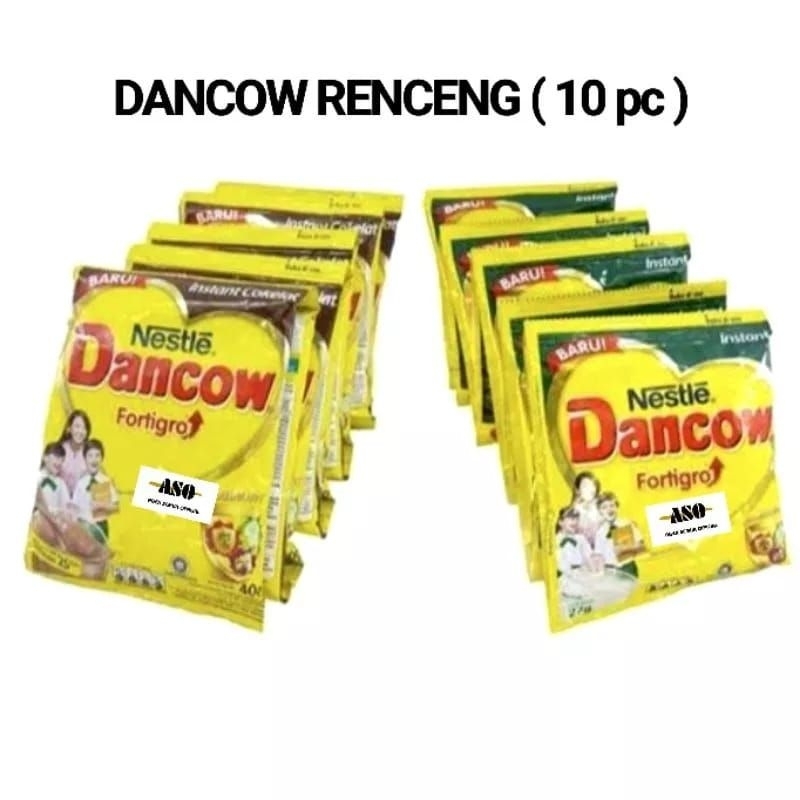 

Nestle Dancow Susu Bubuk Fortigro Renceng isi 10