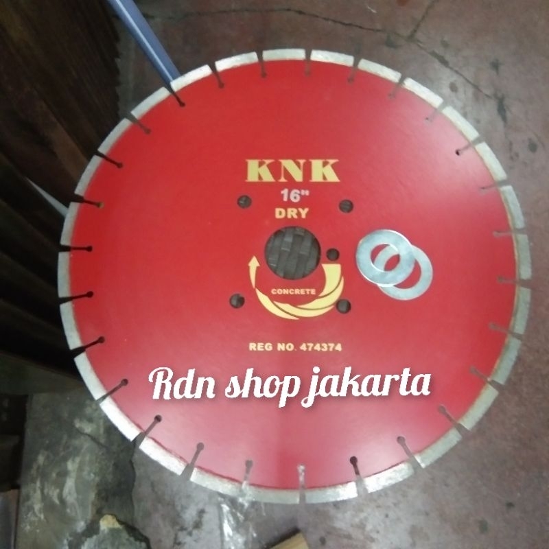 Mata pisau potong beton aspal 16 inch KNK DRY Diamond cutting wheel 400 mm KNK