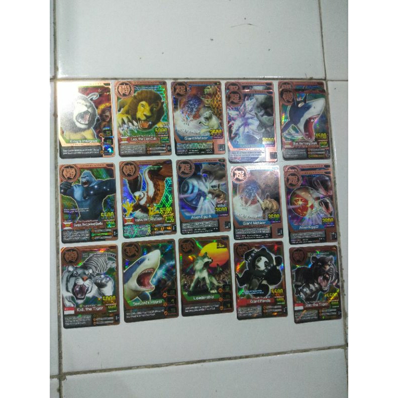 kartu animal kaiser hologram foil brownzy ori mesin