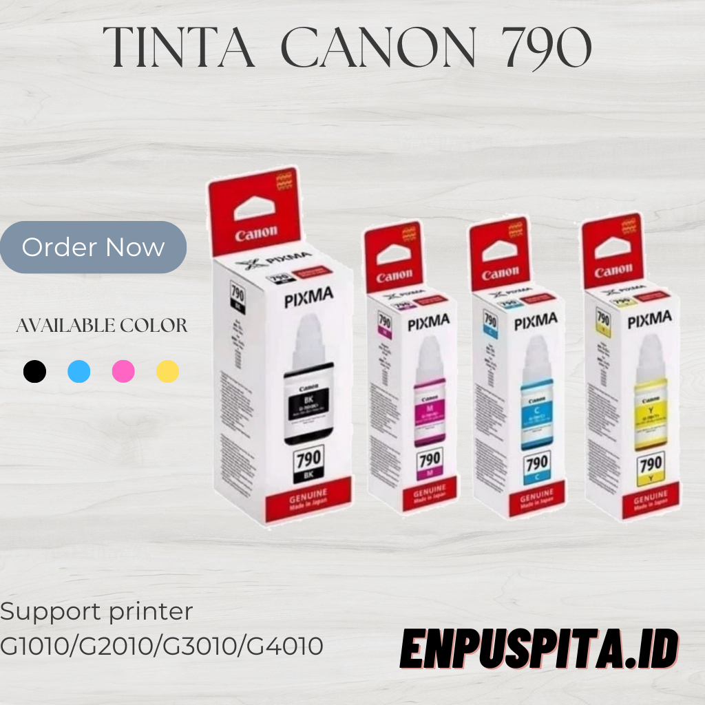 Tinta Canon Pixma GI 790 Refill Printer G1010 G2010 G3010 G4010