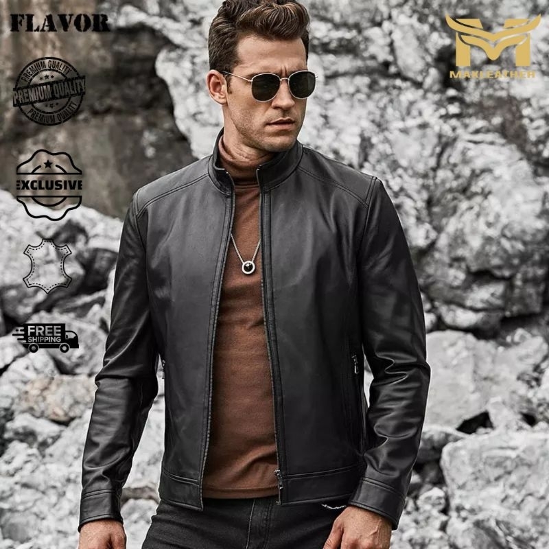 Jaket Kulit Original, jaket kulit domba asli, jaket kulit pria, jaket kulit asli premium, jaket kuli