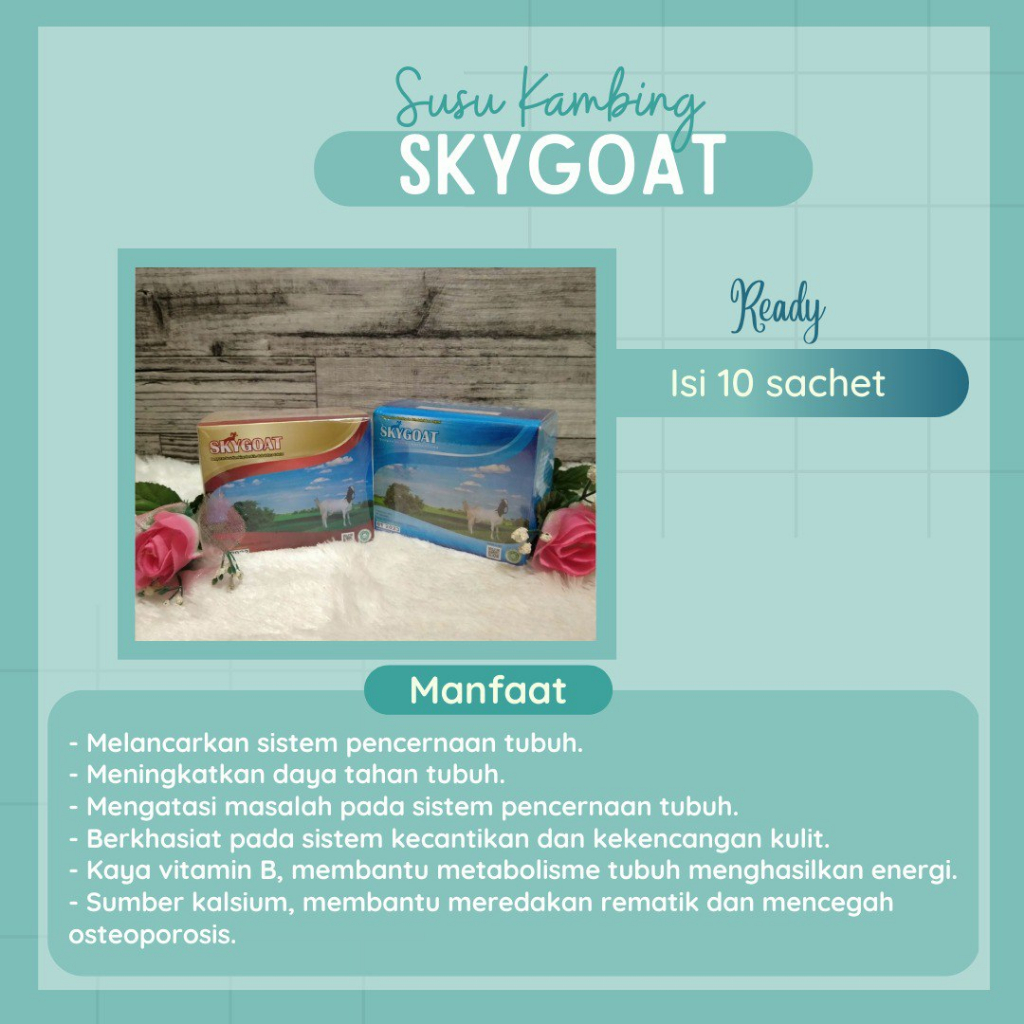 

Susu Kambing Skygoat/Skygoat Full Cream Original || Kadai Dayoem Oleh-oleh Haji dan Umrah, Herbal dan Organik
