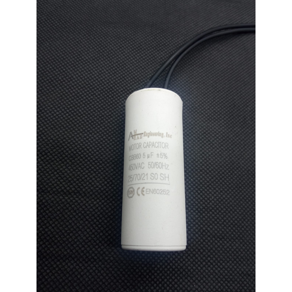 Kapasitor mesin cuci/pompa Cap putih CBB60 5UF,6UF,8UF,10UF,12UF