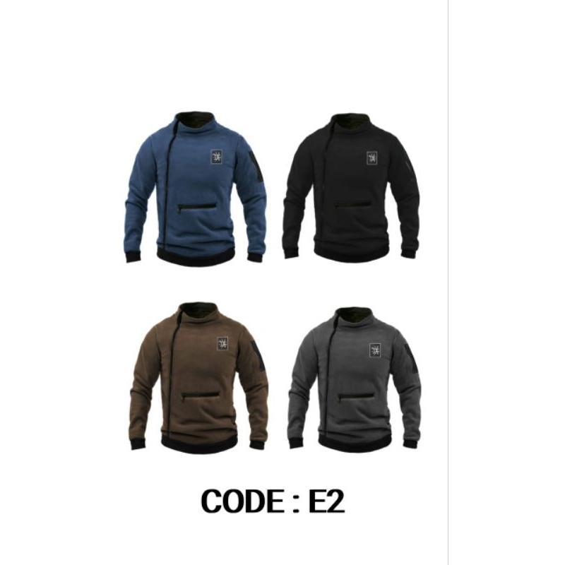 sweater tactical saku kangguru plus emblem