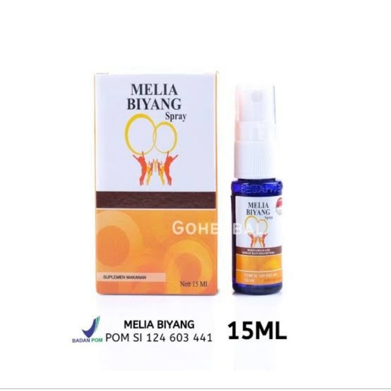 Melia Biyang Spray 15ML 100% ORIGINAL / Melia Sehat Sejahtera