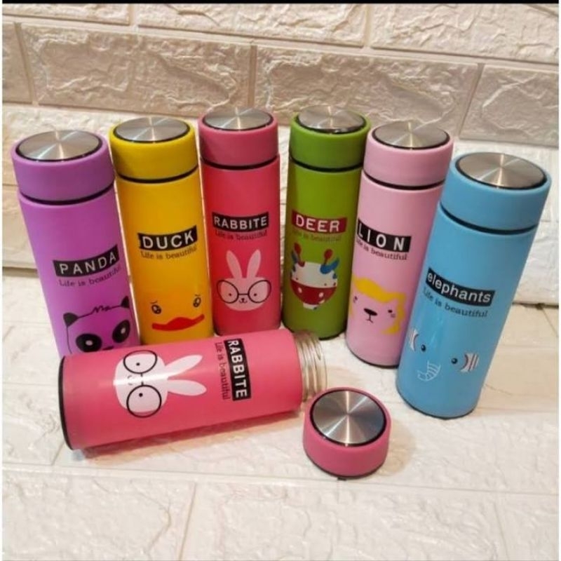 Botol Animal Kaca - Botol Minum Kaca Motif Animal