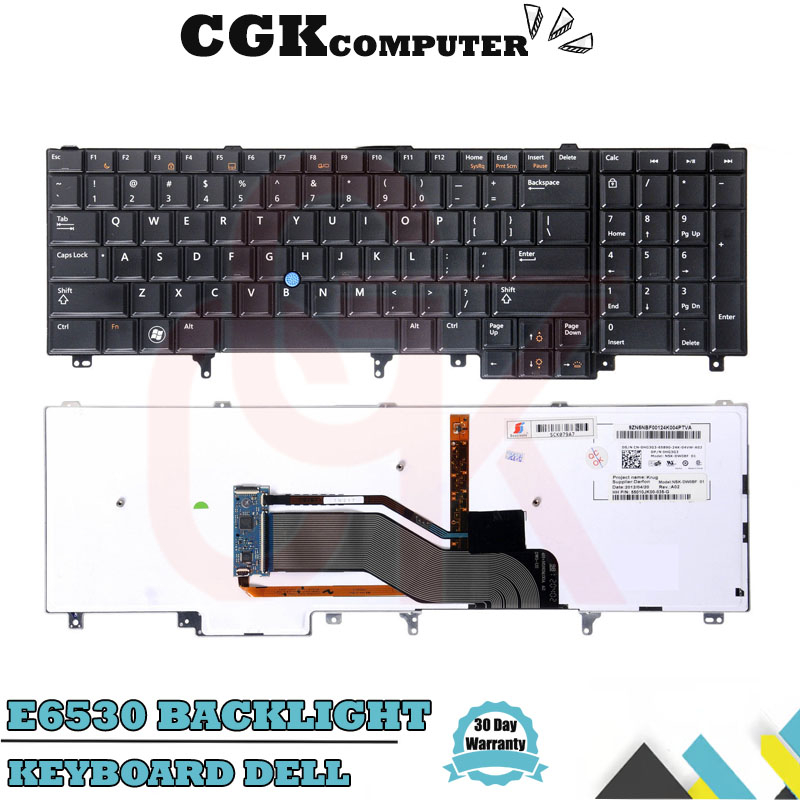 Keyboard Laptop Dell Latitude E6520 E5520 E5530 E6530 E6540 BACKLIGHT