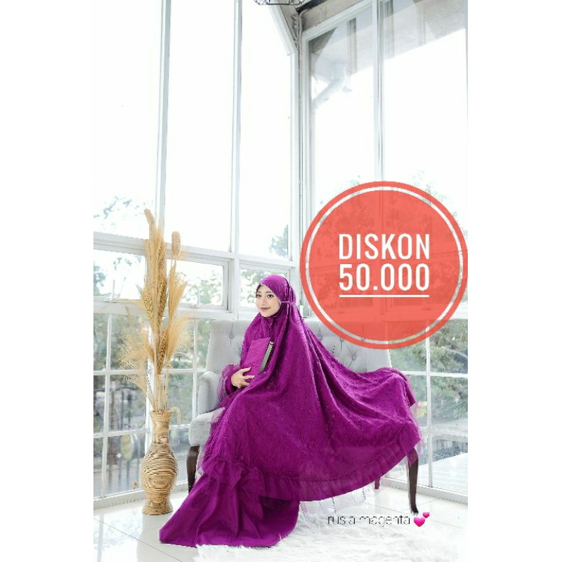 READY MUKENA RUSIA / MUKENA DALANOVA RUSIA FREE BOX ORIGINAL DALANOVA SIAP KIRIM