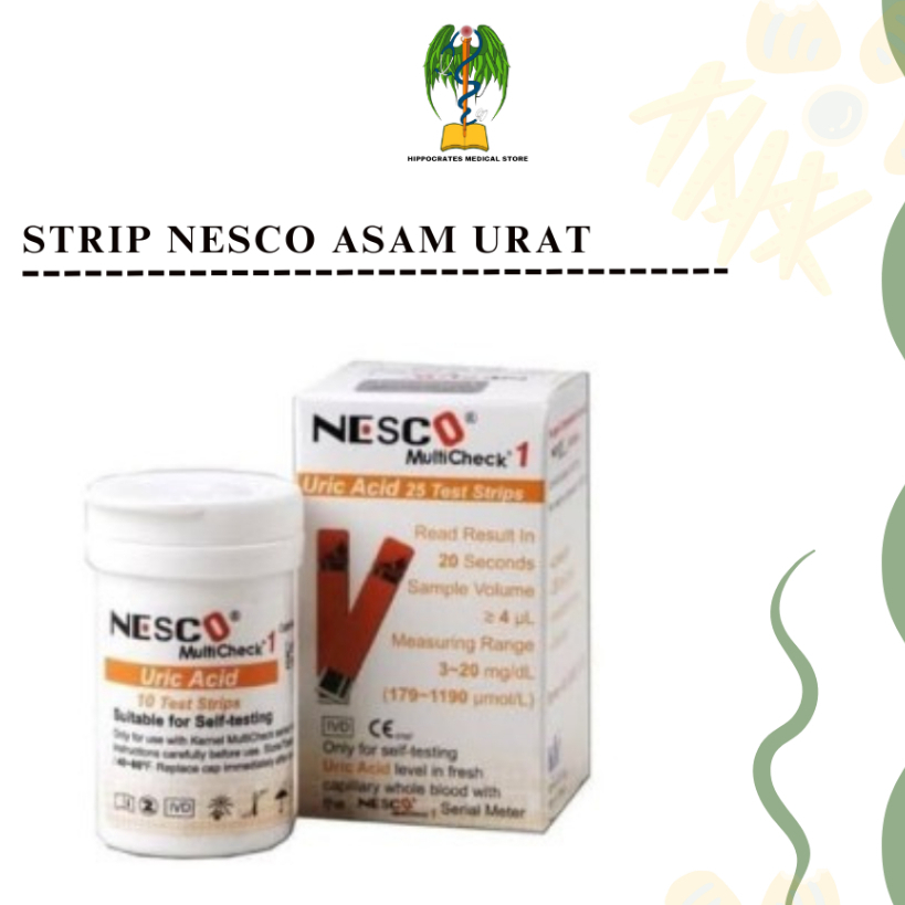 strip nesco asam urat / stik asam urat nesco