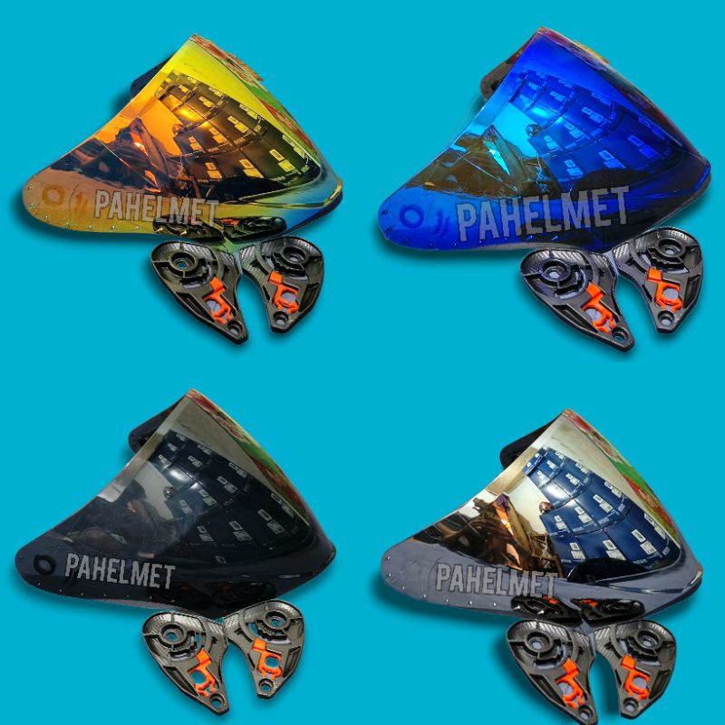 FLAT VISOR IREDIUM NJS KAIROS / KACA HELM NJS KAIROS