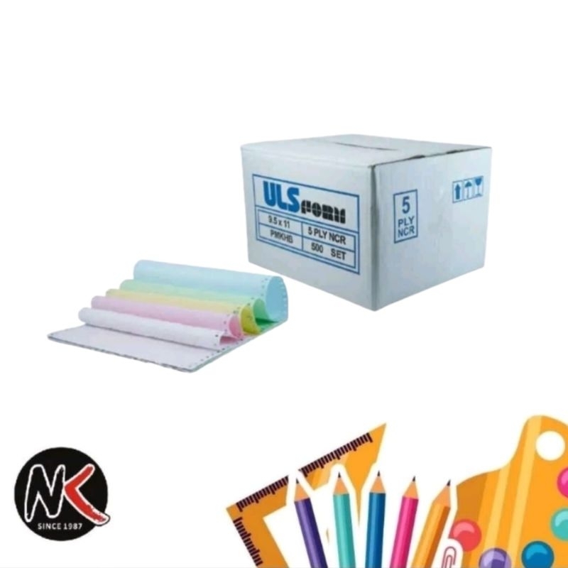 

Kertas Komputer K5/Continuous Form ULS 5 Ply PRS/Bagi 2 (9,5*11/2)