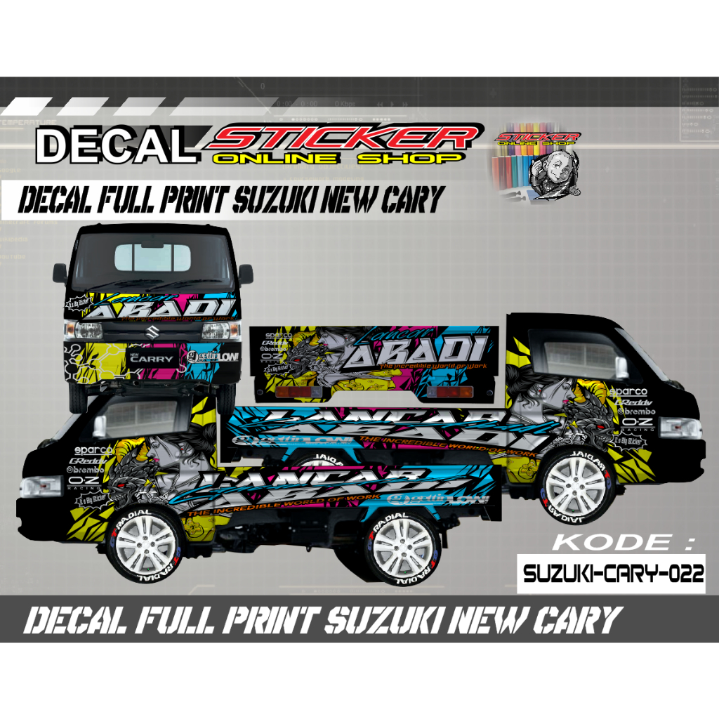 DECAL MOBIL PICK UP NEW CARRY