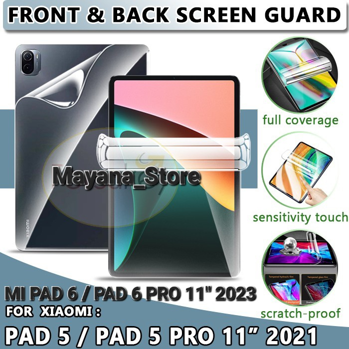 2024 Anti Gores Xiaomi MI PAD 6/PAD 6 PRO/ Mi PAD 5/PAD 5PRO /MI PAD 4 4+ Hydrogel Depan or Belakang