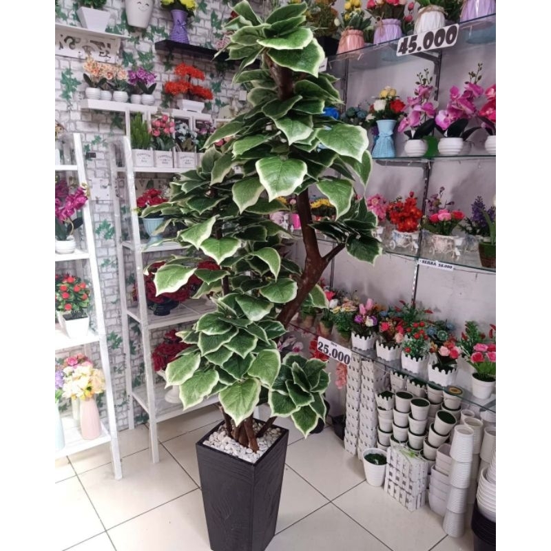 Pohon Hias Sudut Ruangan Artificial Pohon Plastik