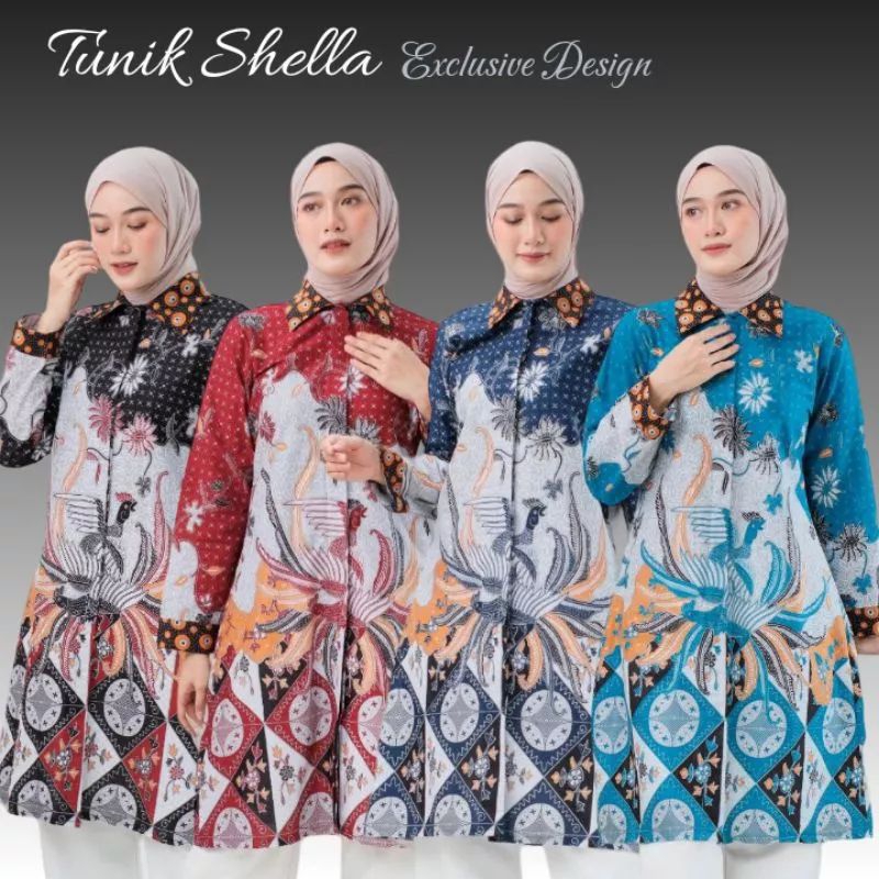 TUNIK Batik Big Size super jumbo batik kantor baju seragam