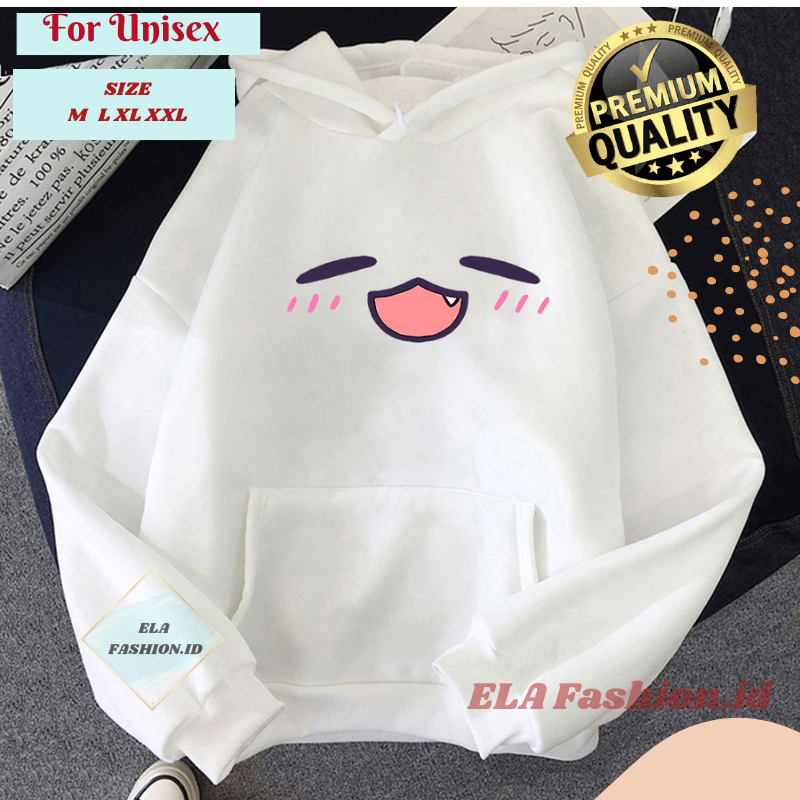 Jaket hoodie Tako Takodachi Wajah Hoodie Anime Hololive
