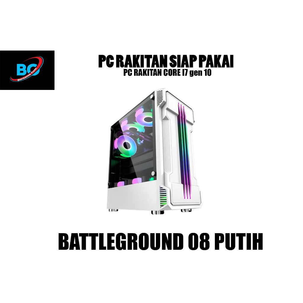 Pc gaming core i7 10700f gen 10 Ram 16gb ssd 512gb vga gtx 1050 Ti Render Lancar