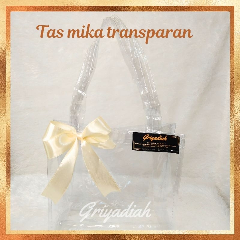 TAS MIKA TRANSPARAN/ TAS HAMPERS/TAS HAMPERS LEBARAN/TAS HAMPERS HADIAH / TAS HAMPERS NATAL 2024 / T