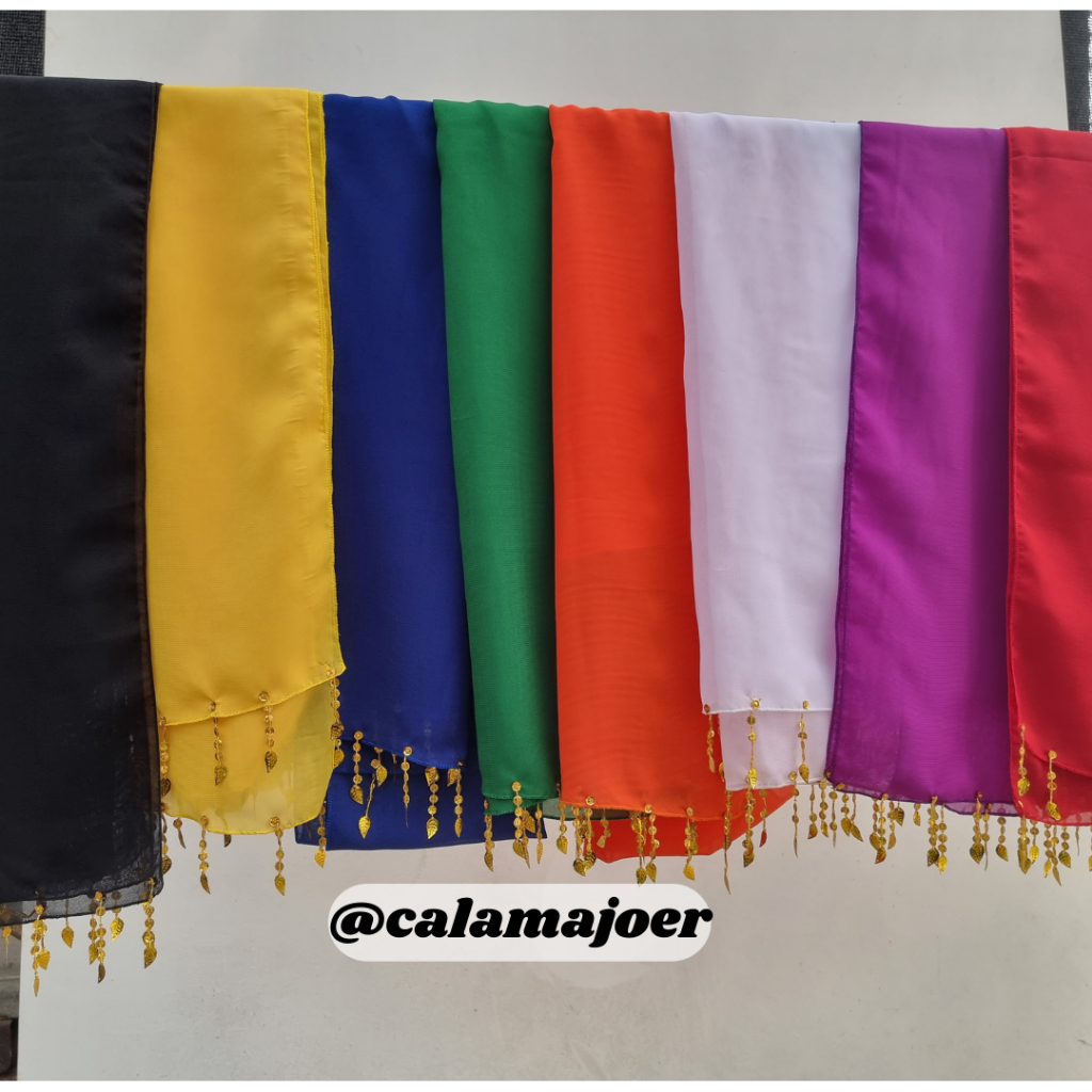 ✨SELENDANG TARI | SAMPUR PAYET | SAMPUR GOMBYOK TARI RONCE | SELENDANG PANJANG 210CM