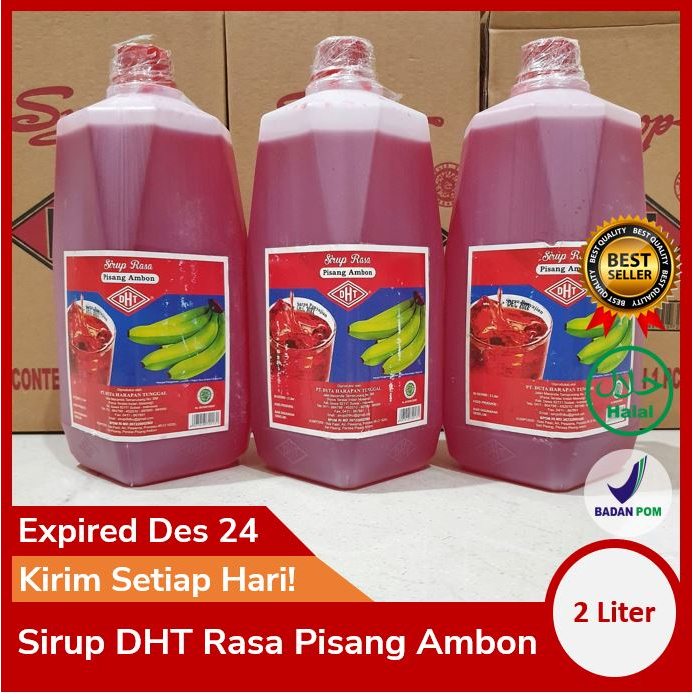 

Syrup DHT Pisang Ambon 2 liter Asli Makassar - Sirup Merah