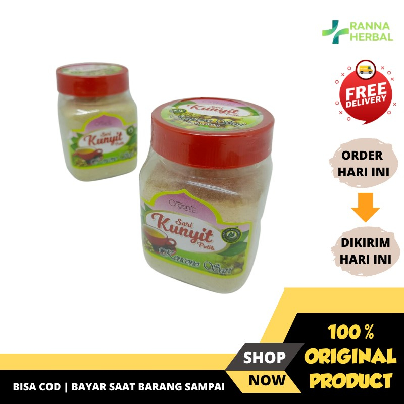 

Sari KUNYIT PUTIH Murni Organik Kencono Sari 100gr