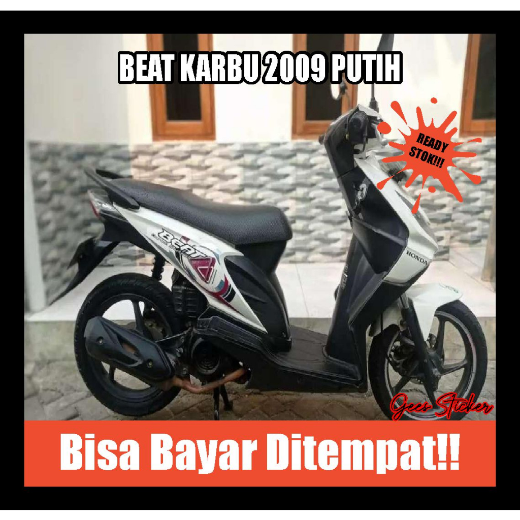 striping beat karbu 2009 putih