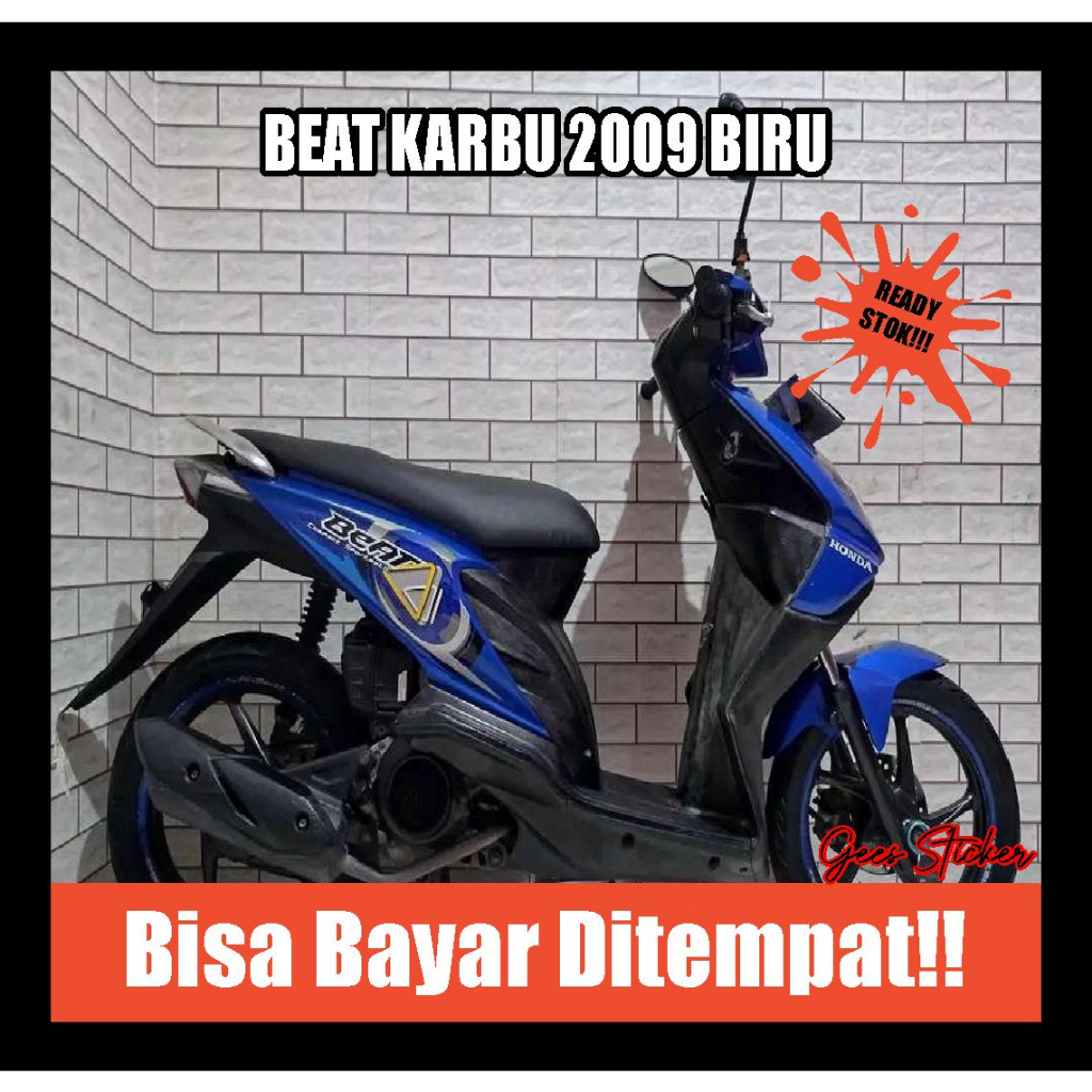 striping beat karbu 2009 biru