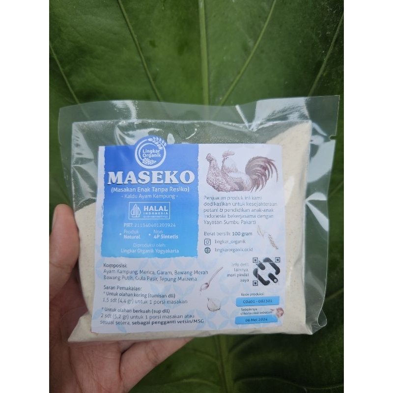 

Maseko Kaldu Ayam Lingkar Organik, Kaldu Organik 100gr