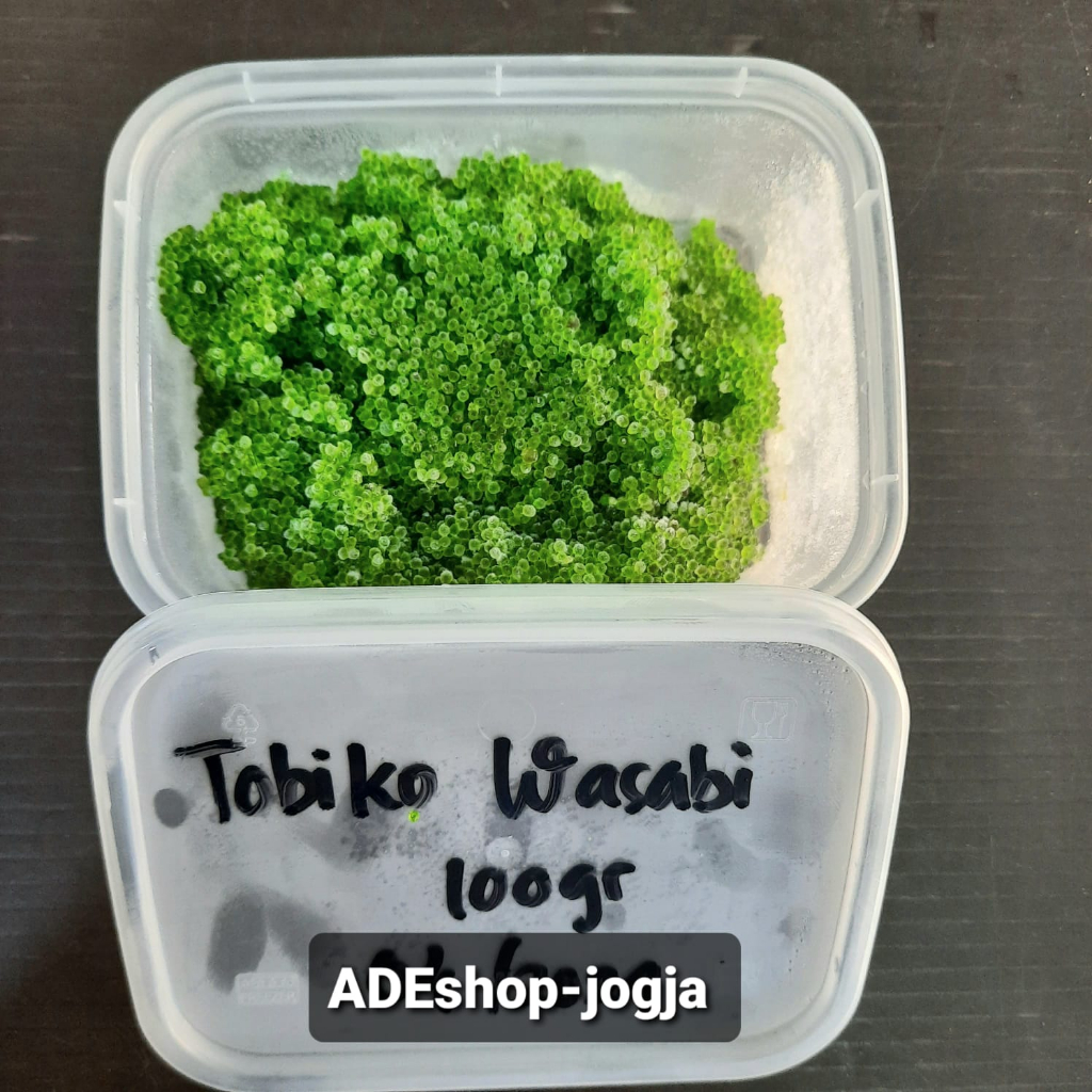 

Tobiko Wasabi 100 gr hijau Telur Ikan terbang Flying fish roe sushi