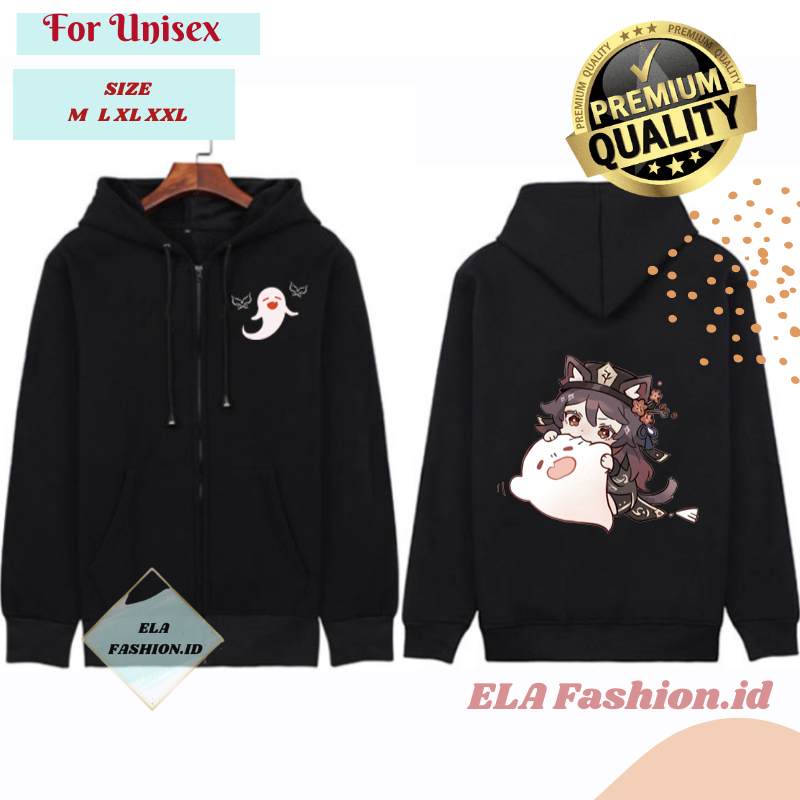 Jacket Zipper Genshin Impact Hoodie Hutao Klee Diluc Venti Xiao Kaedehara Kazuha