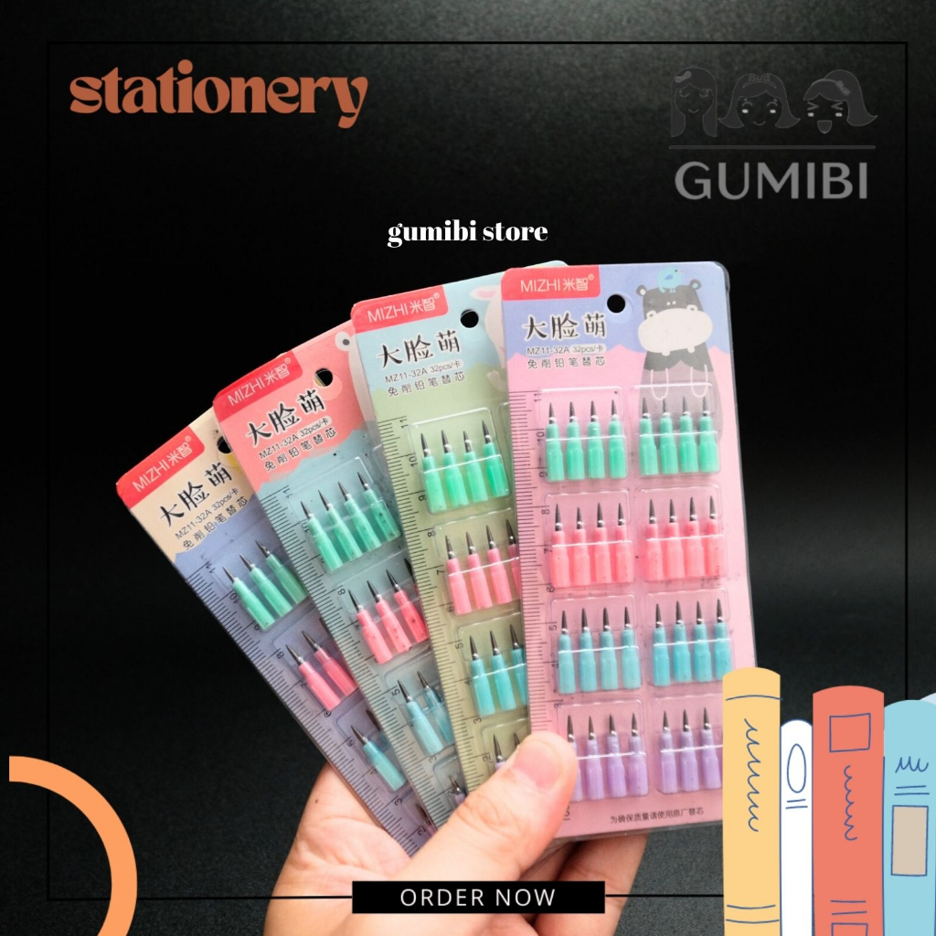 

ISI PENSIL SUSUN 1 PACK ISI 32 PCS REFILL PENSIL BENSIA PELURU TERMURAH