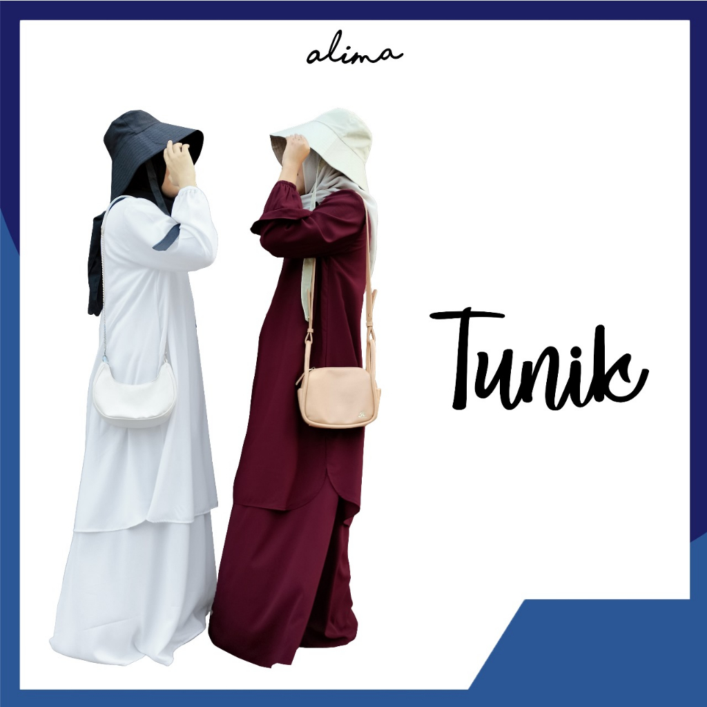 One Set Ruffle Tunik Rok Zahra (Zana) By Alima