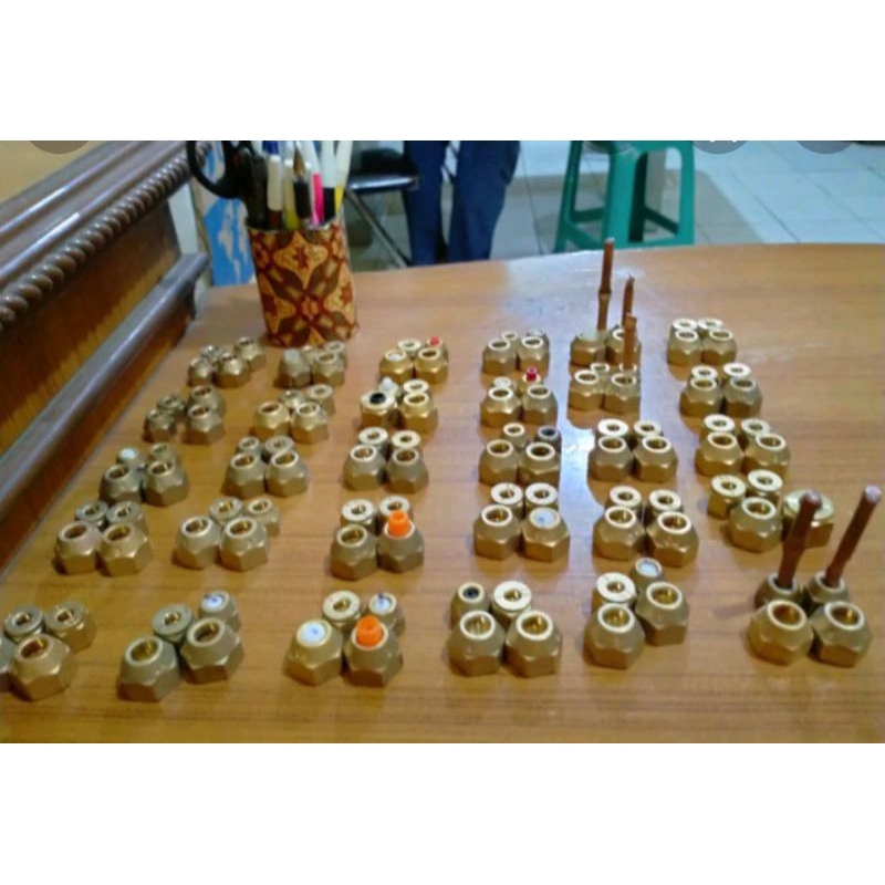 nat nepel pipa ac 1/4 dan 3/8 1set 2biji