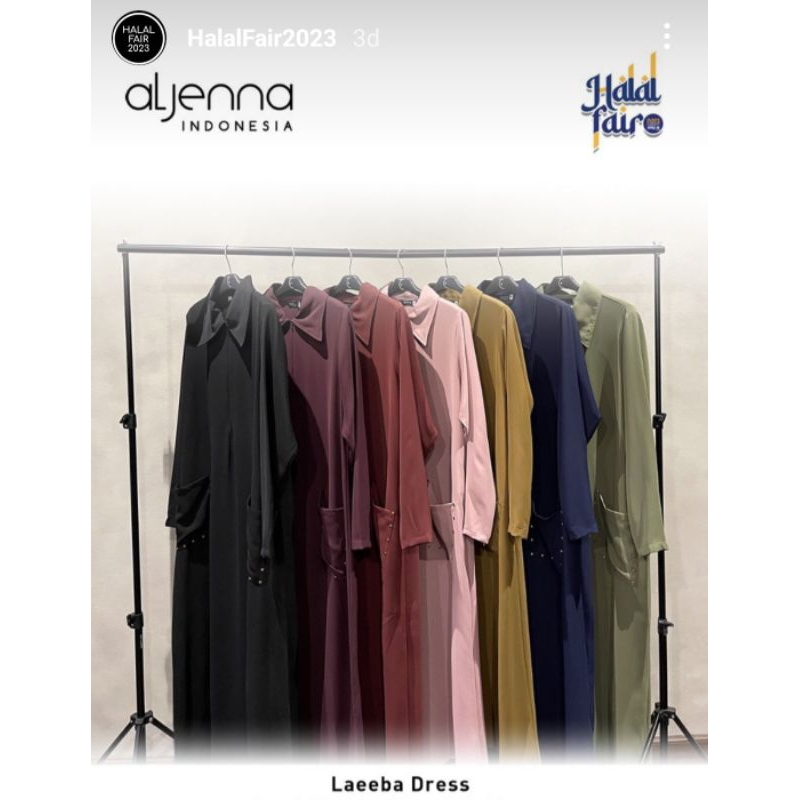NWT Laeeba Black Mazen size S aljenna Edisi Halal Fair