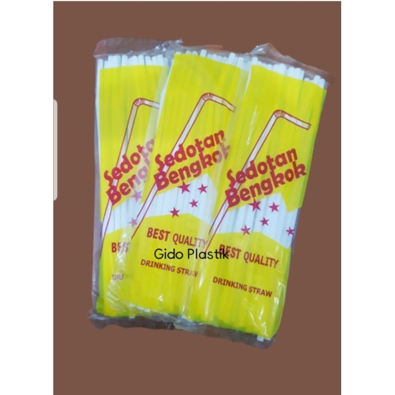 Sedotan tekuk/sedotan bengkok/sedotan putih susu/sedotan panda