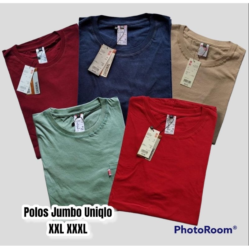 Kaos Polos Jumbo  Uniqlo Big Size XXL XXL