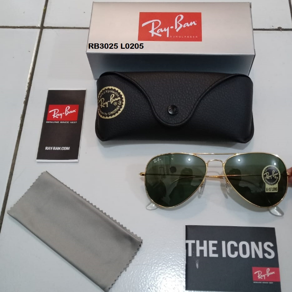 Kacamata Rayban RB3025 Lensa Kaca | L0205