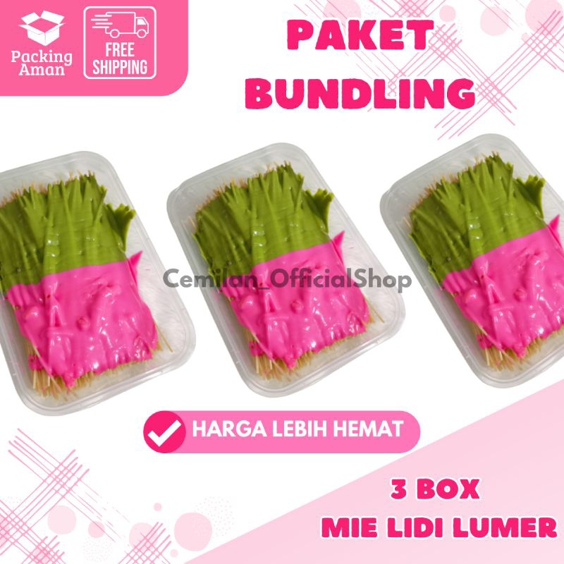 

[ PAKET 3 BOX ] Mie Lidi Lumerrr Box 500ml Extra Saus